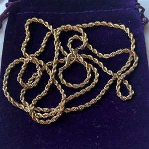 Gold Rope‎ 36 inch Chain Necklace